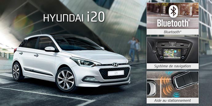 Offre du mois - Nouvelle i20 à partir de 291€/mois