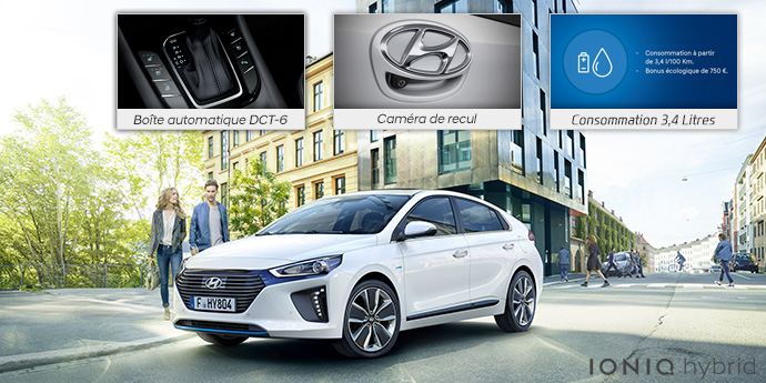 Offre du mois - Hyundai IONIQ hybrid à partir de 399€/mois