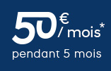 50 €/mois pendant 5 mois