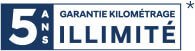 Logo 5 ans garantie kilométrage illimité